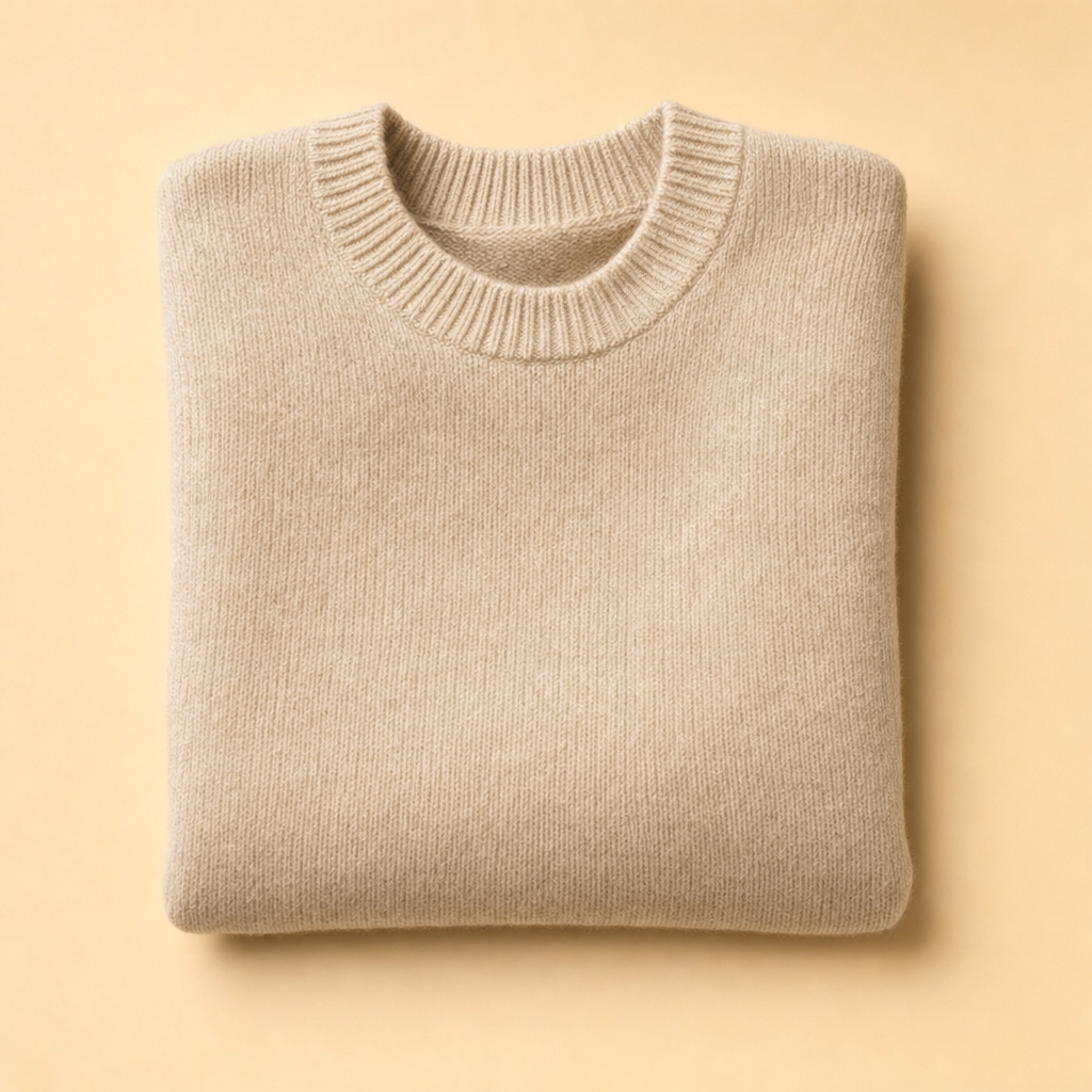 Knitova soft knitted jumper in beige