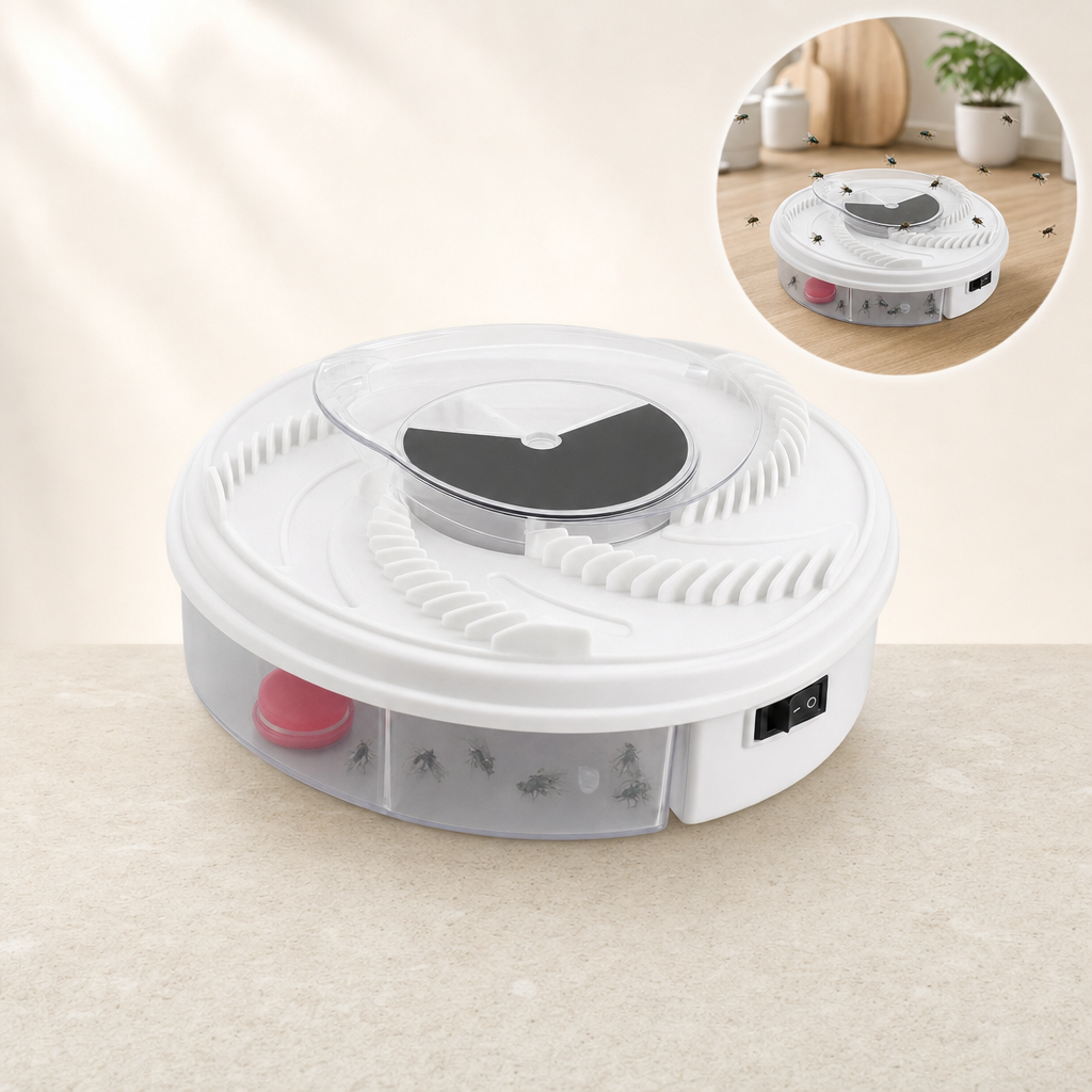 Muscora silent USB fly trap in use